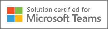 Solution certified for Microsoft Teams logo